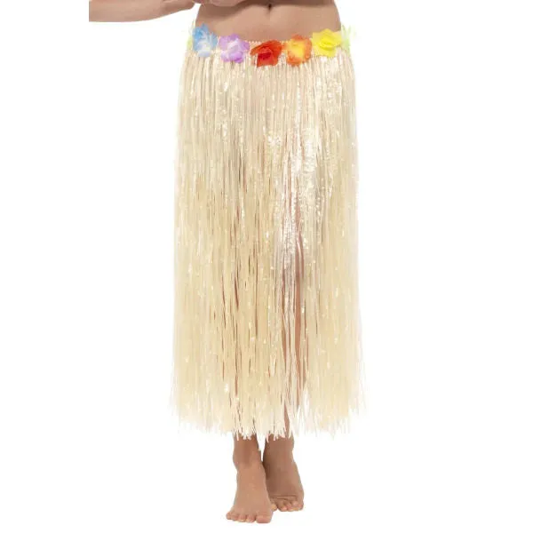 Hawaiian Hula Skirt with Flowers