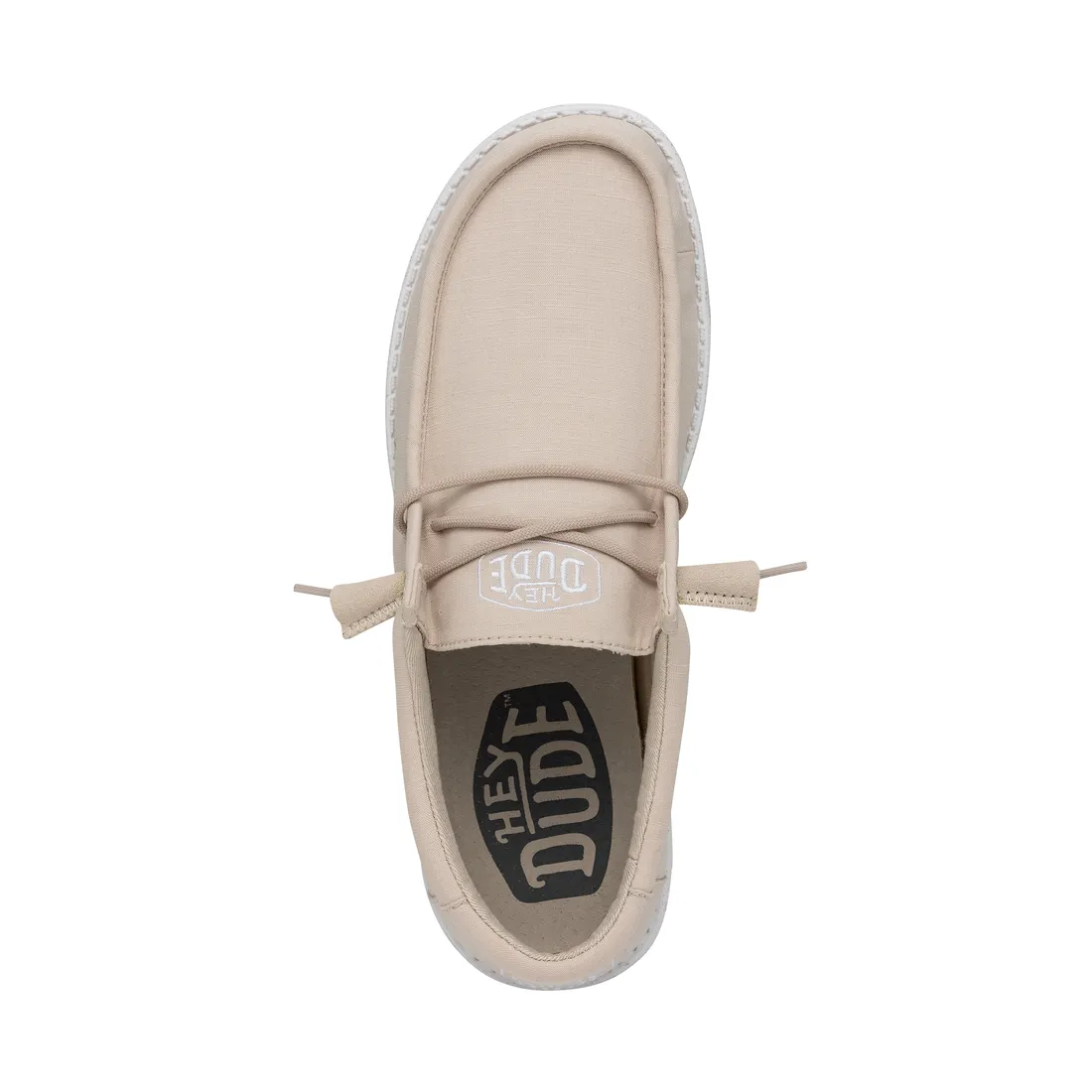 Hey Dude Men's Wally Slub Canvas Natural