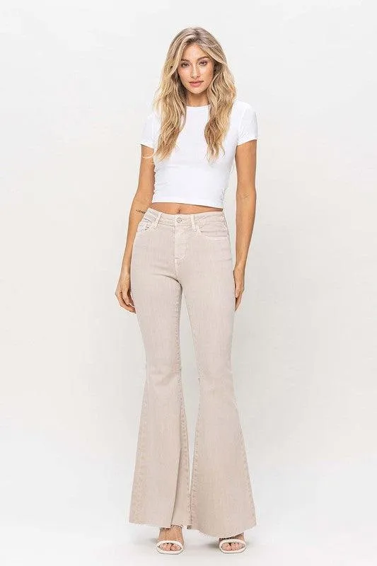 High Rise Super Flare Leg Pants