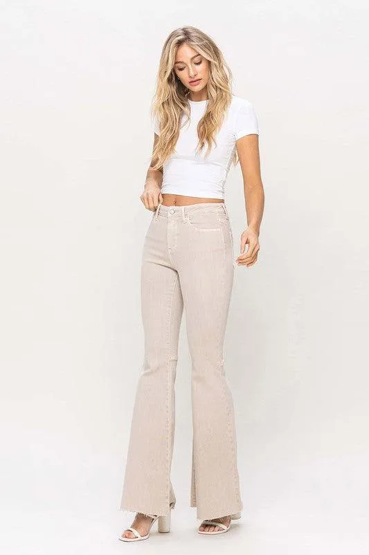 High Rise Super Flare Leg Pants