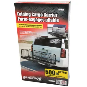 Hitch-Mounted Folding Cargo Carrier