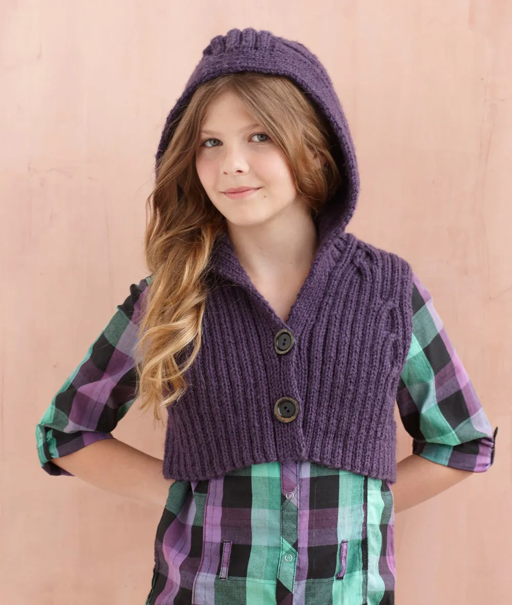 Hooded Vest Pattern (Knit)