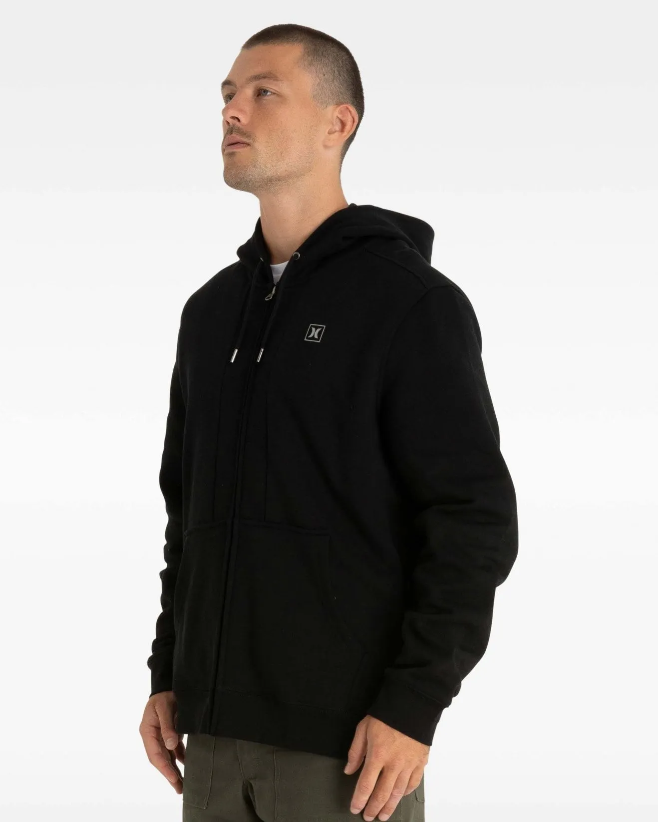 Hurley Box Fleece Full Zip Hoodie