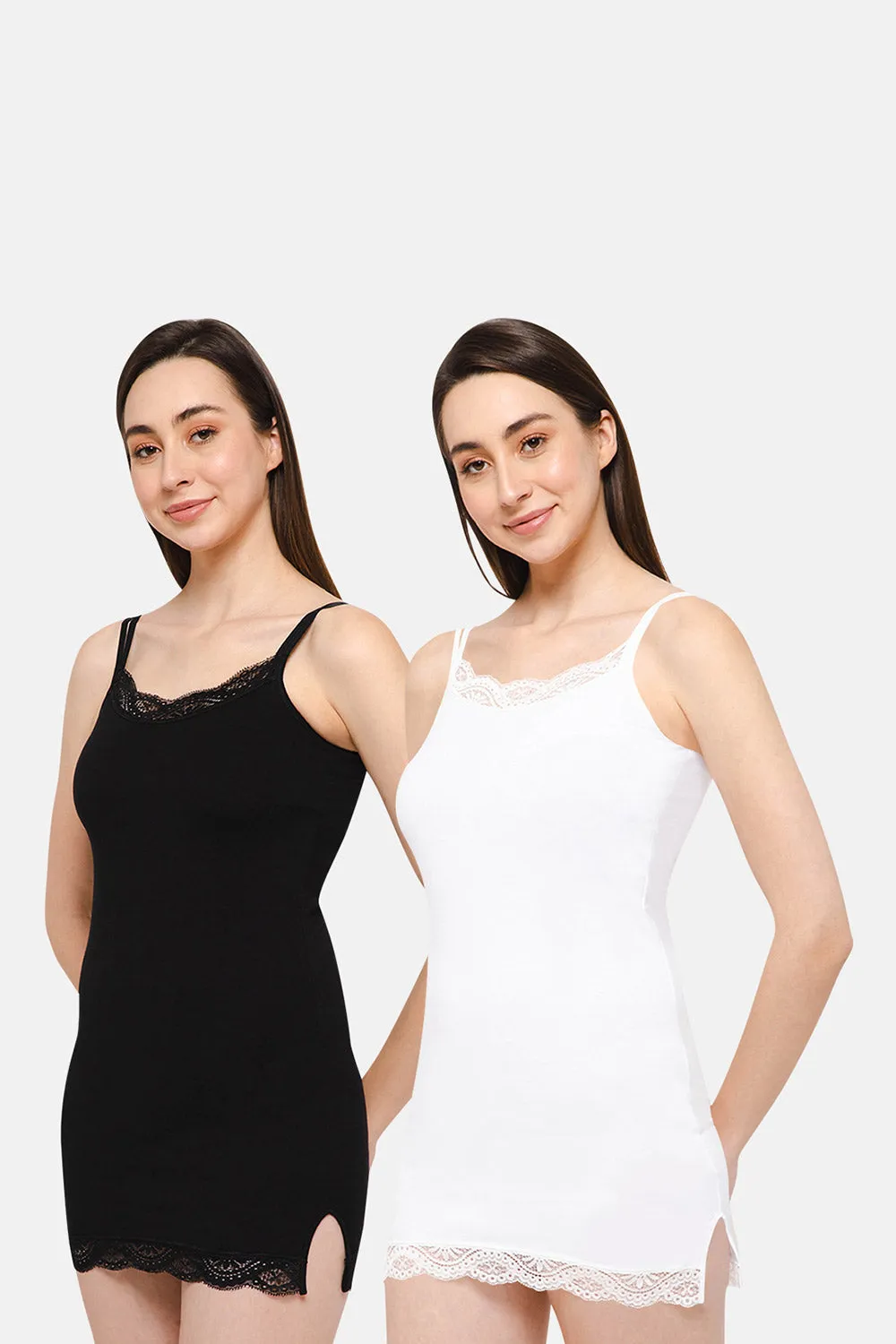 Intimacy Cotton Kurtha-Slip Combo Pack – In09 | Pack of 2 - C02 | Skin-Friendly & Sweat-Absorbing