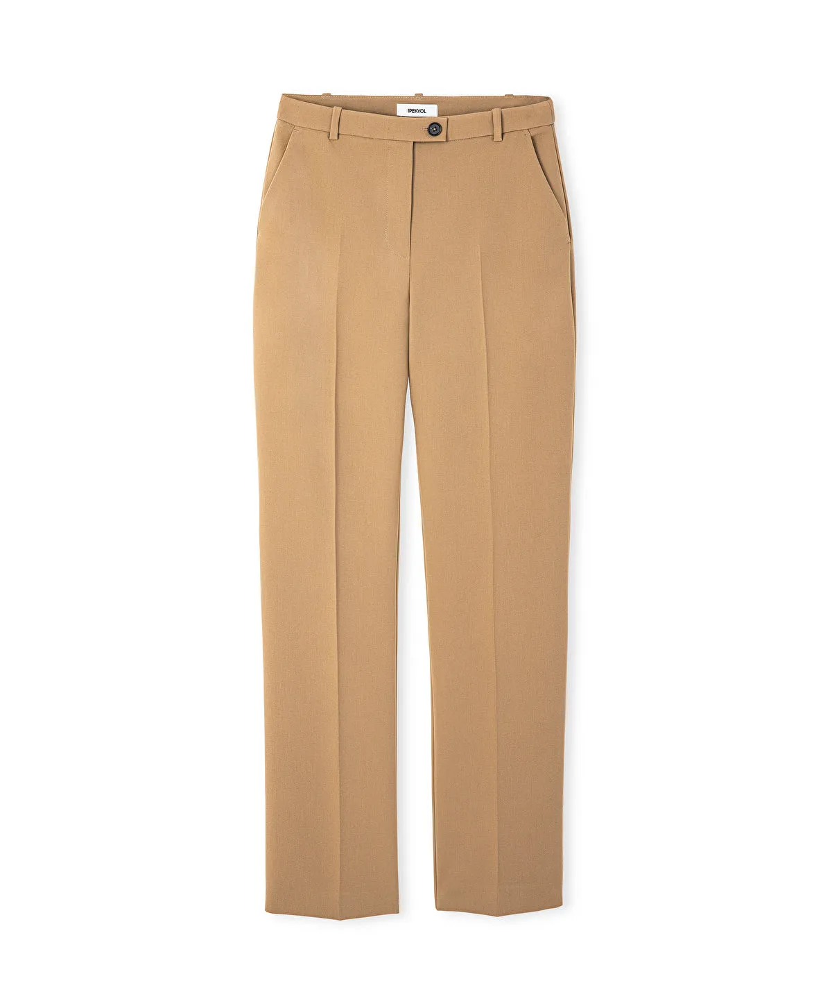 Ipekyol Straight Fit Trousers With Iron Marks Natural