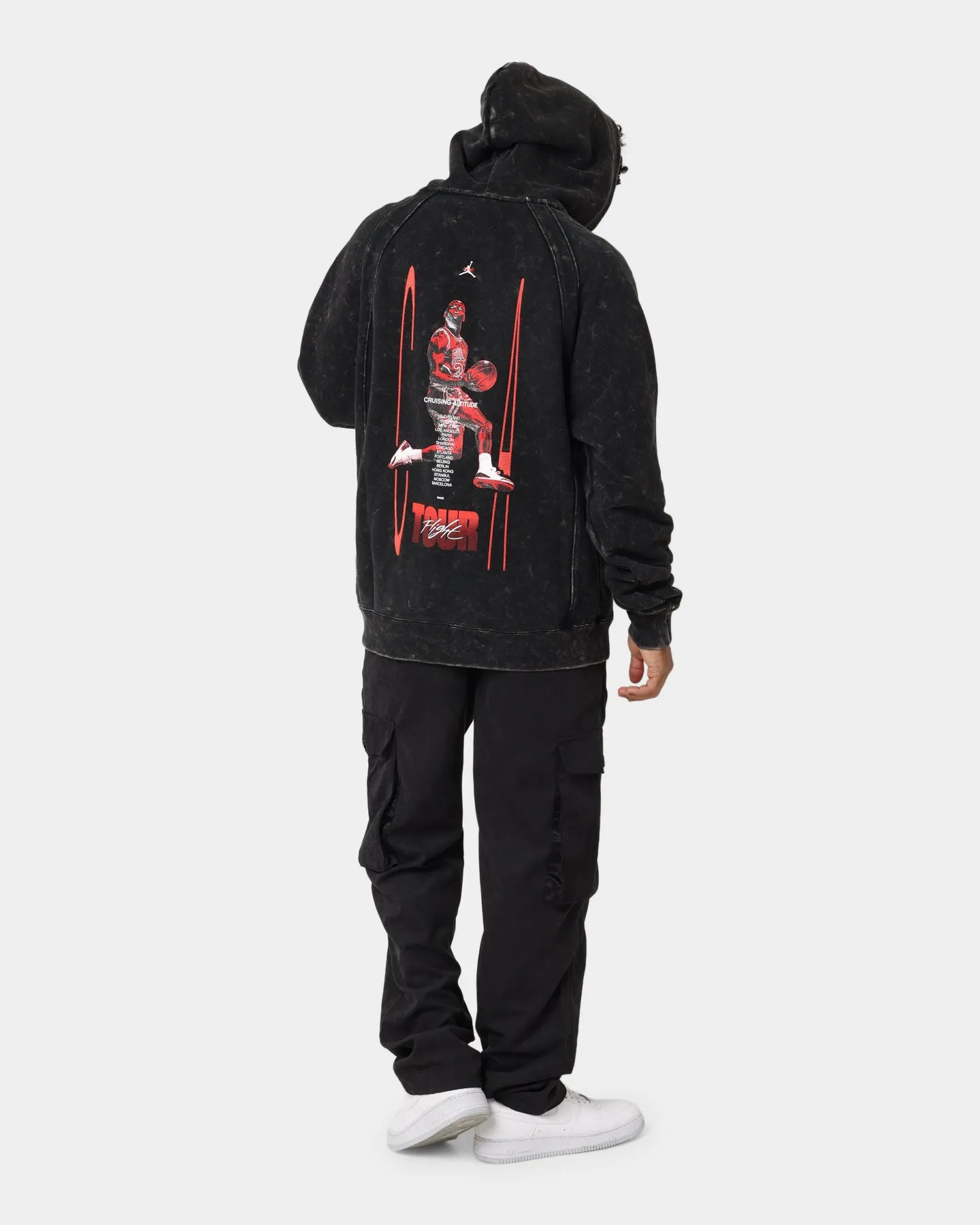 Jordan Flight Heritage French Terry Pullover Hoodie Black