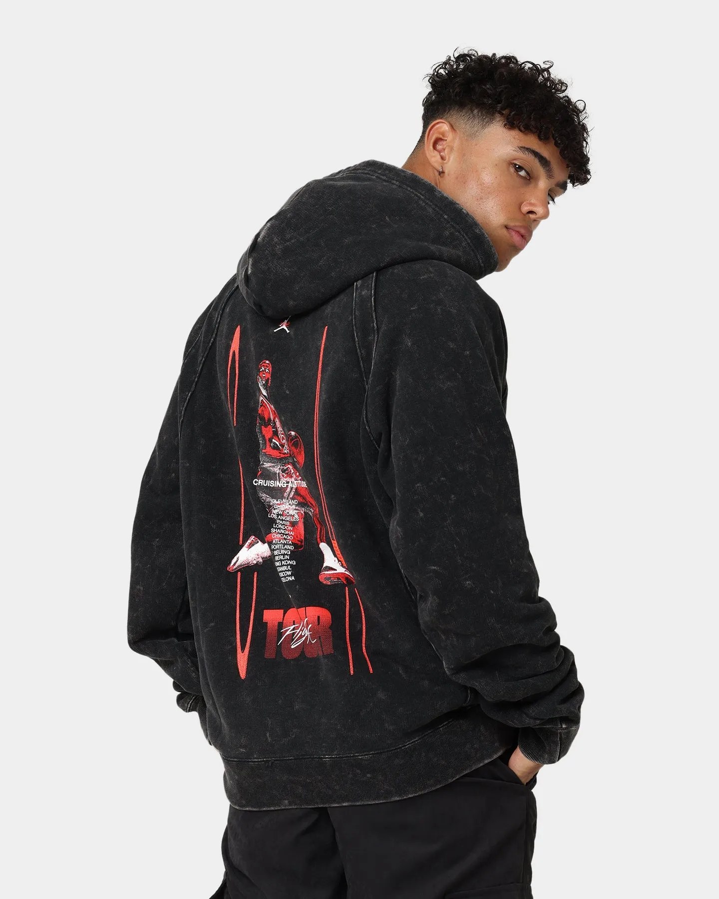 Jordan Flight Heritage French Terry Pullover Hoodie Black