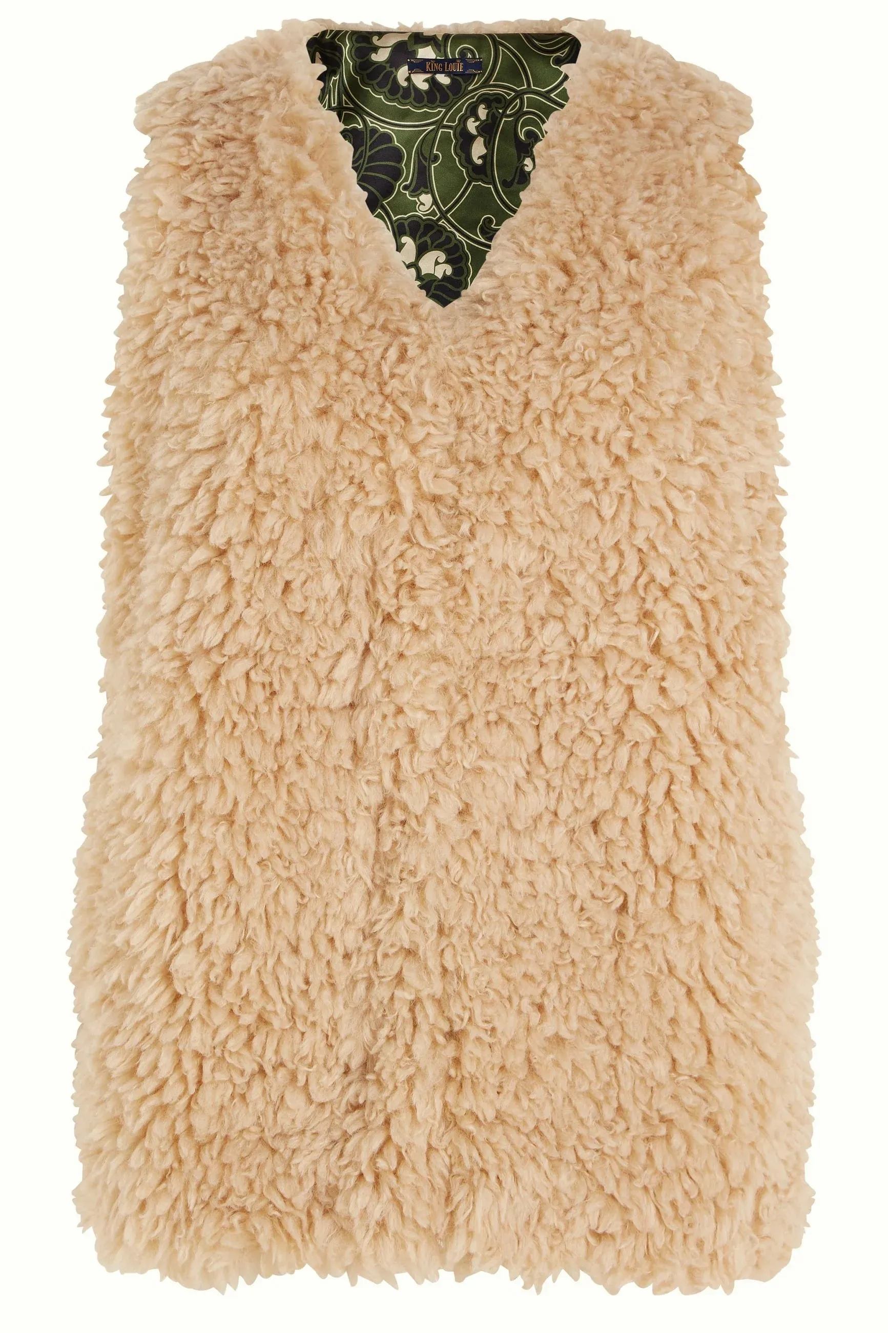 King Louie Cilla Gilet Boheme - Marzipan