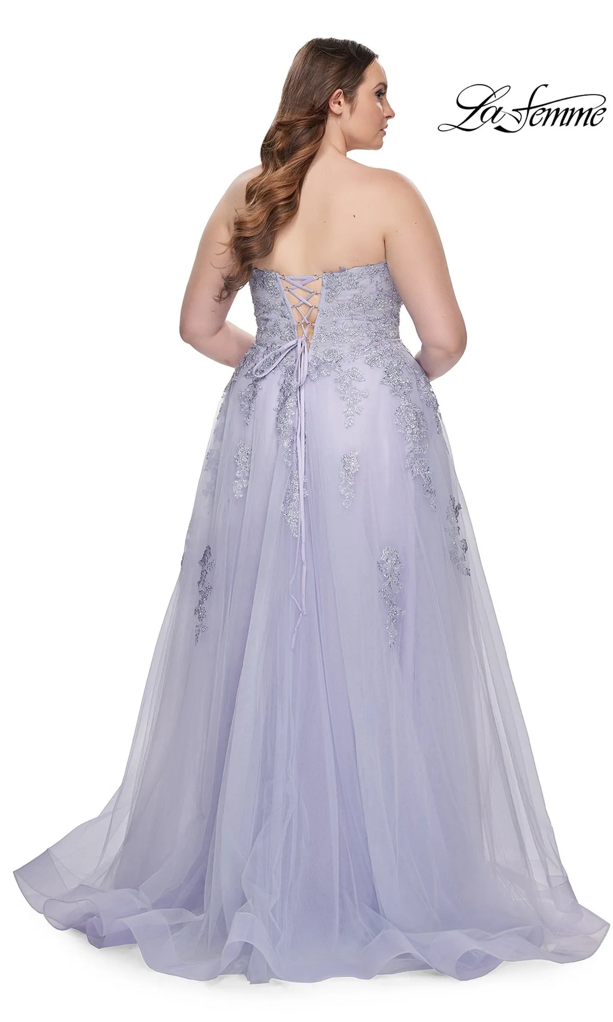 La Femme 31570 Plus-Size Formal Prom Dress