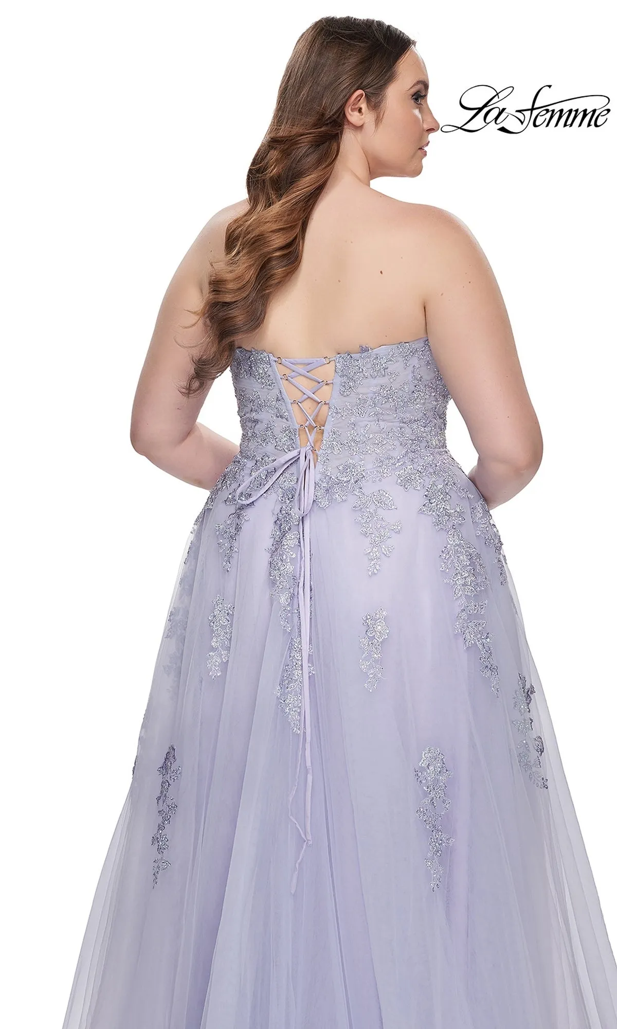 La Femme 31570 Plus-Size Formal Prom Dress