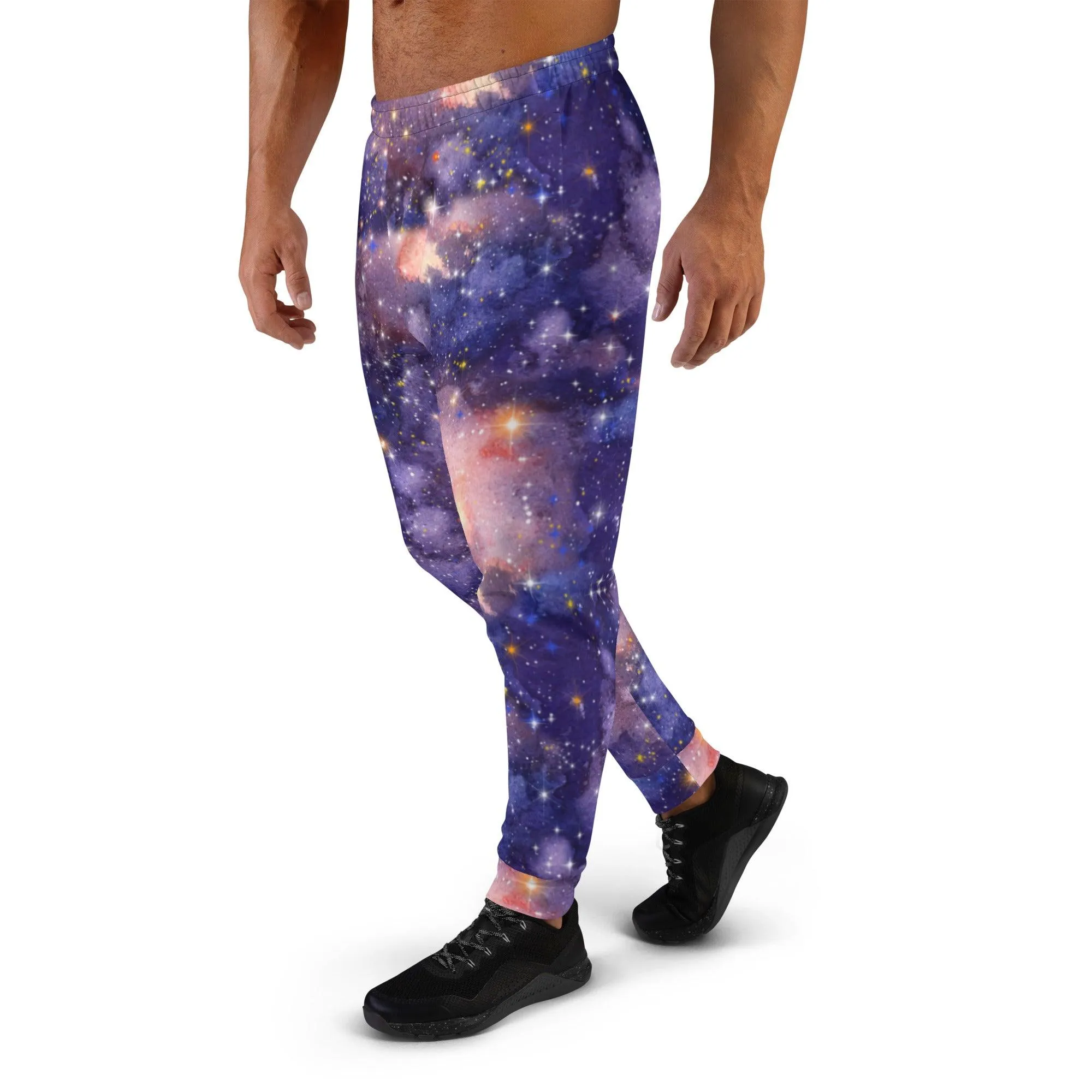 Light Purple Galaxy Men's Street Joggers