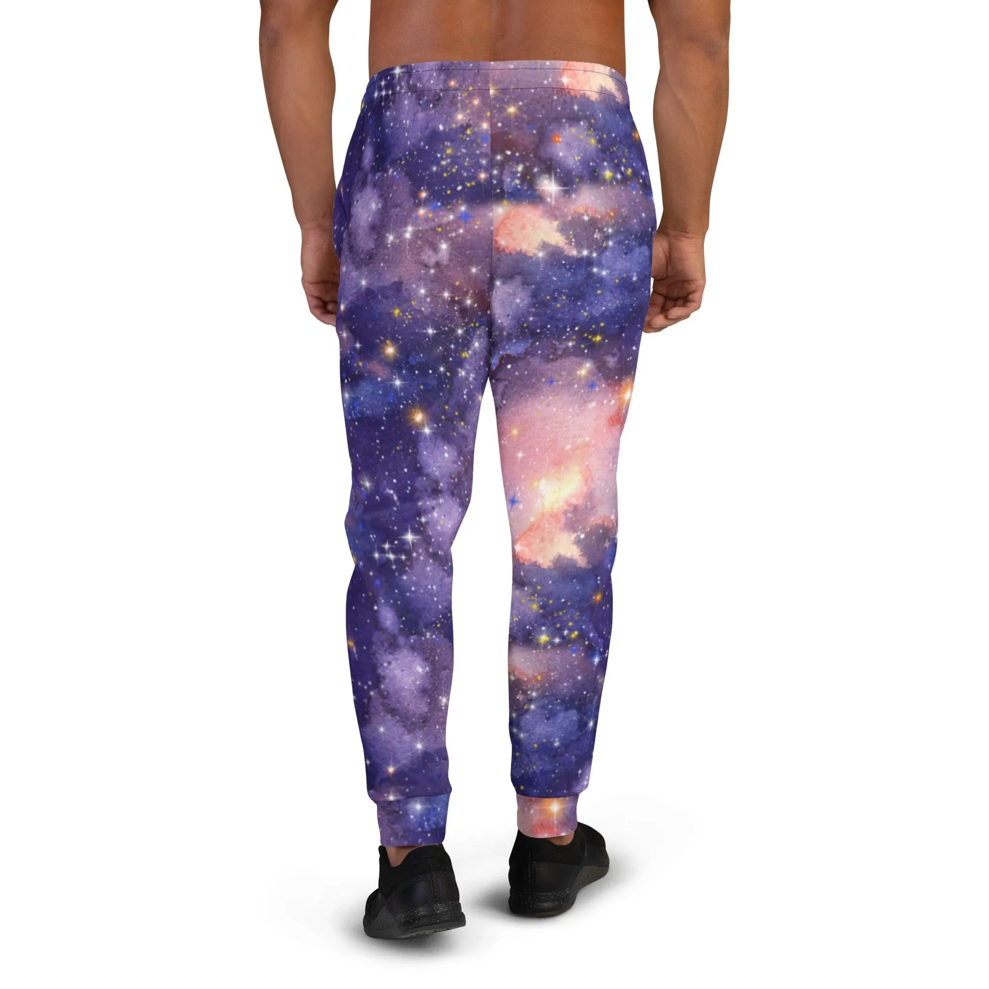 Light Purple Galaxy Men's Street Joggers