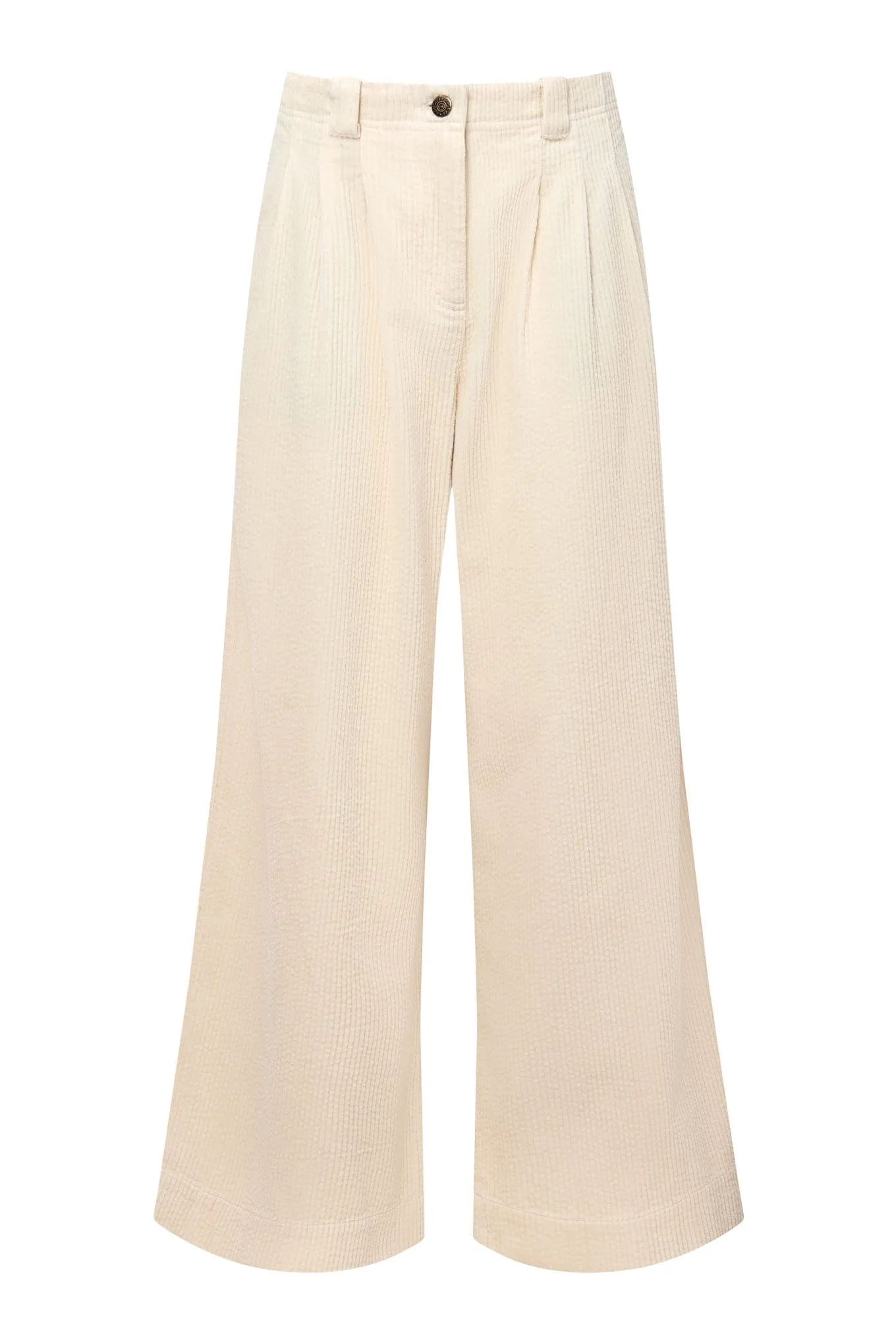 Lola Women's Organic Cotton Corduroy Trousers | Winter White