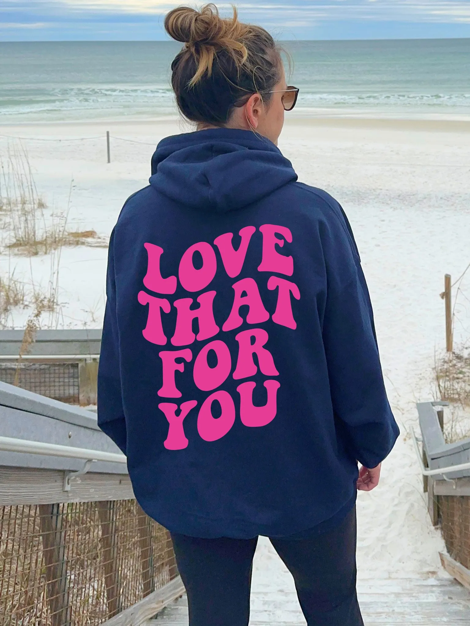 Love That For You Hoodie - Pink Ink