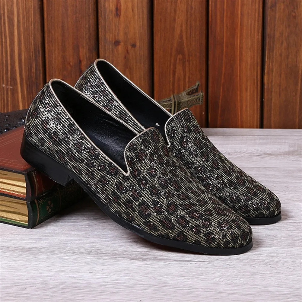 Low Top Slip on Round Toe Men Oxford Shoes