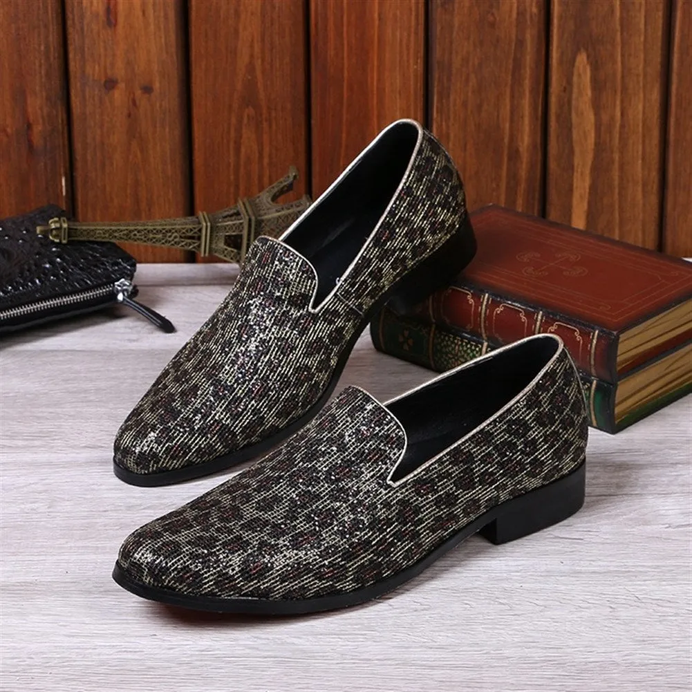 Low Top Slip on Round Toe Men Oxford Shoes