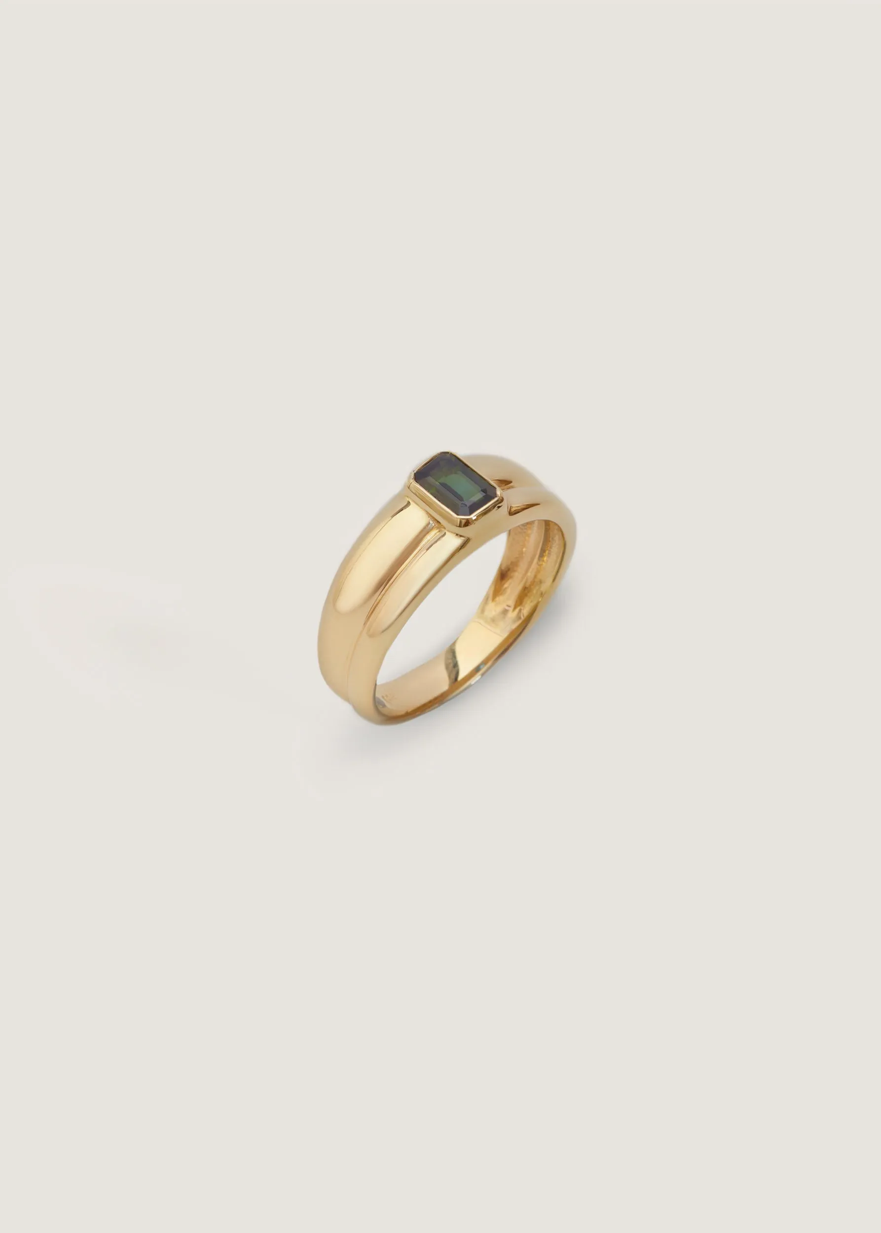 Luna Layered Ring Green Tourmaline