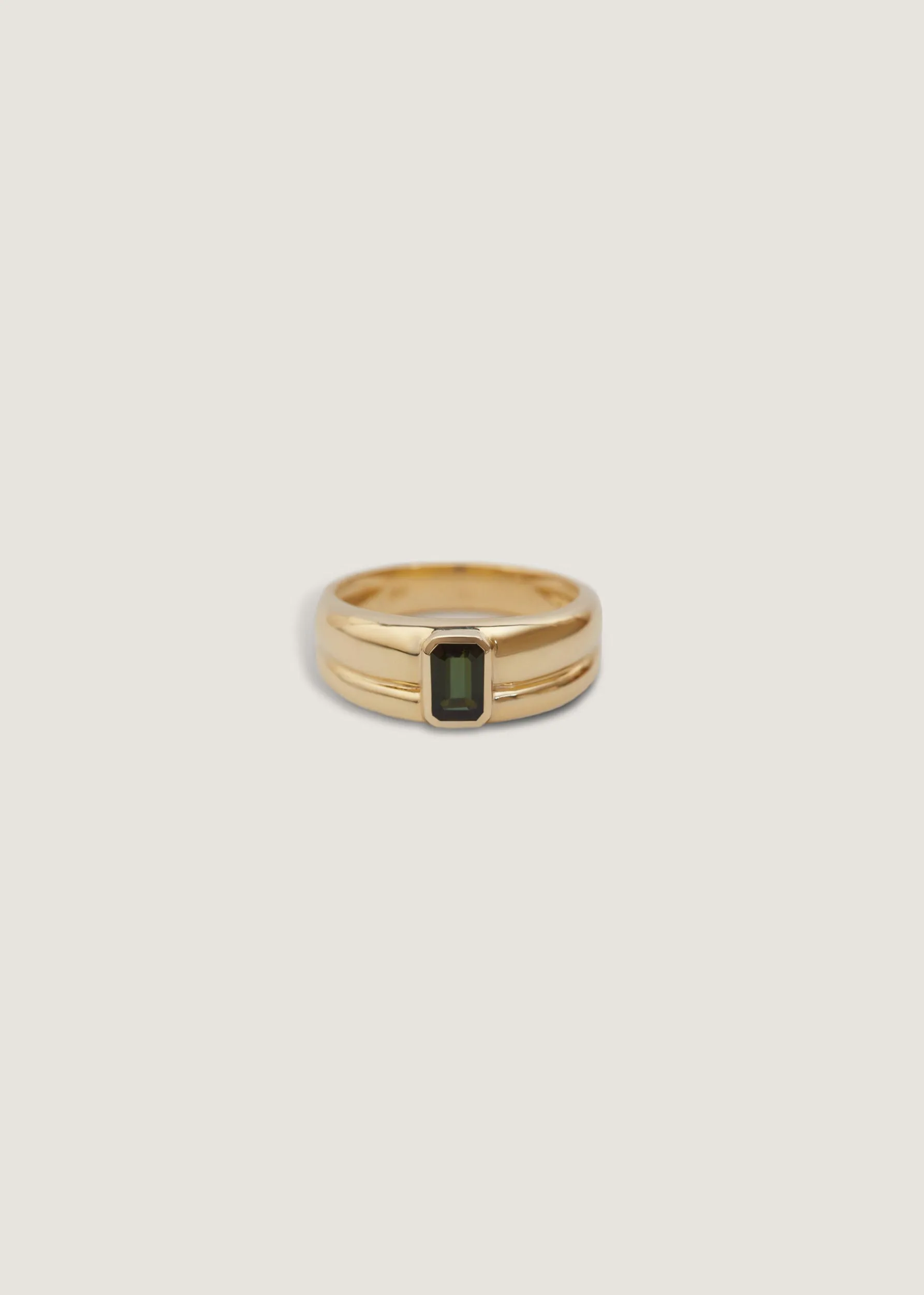 Luna Layered Ring Green Tourmaline