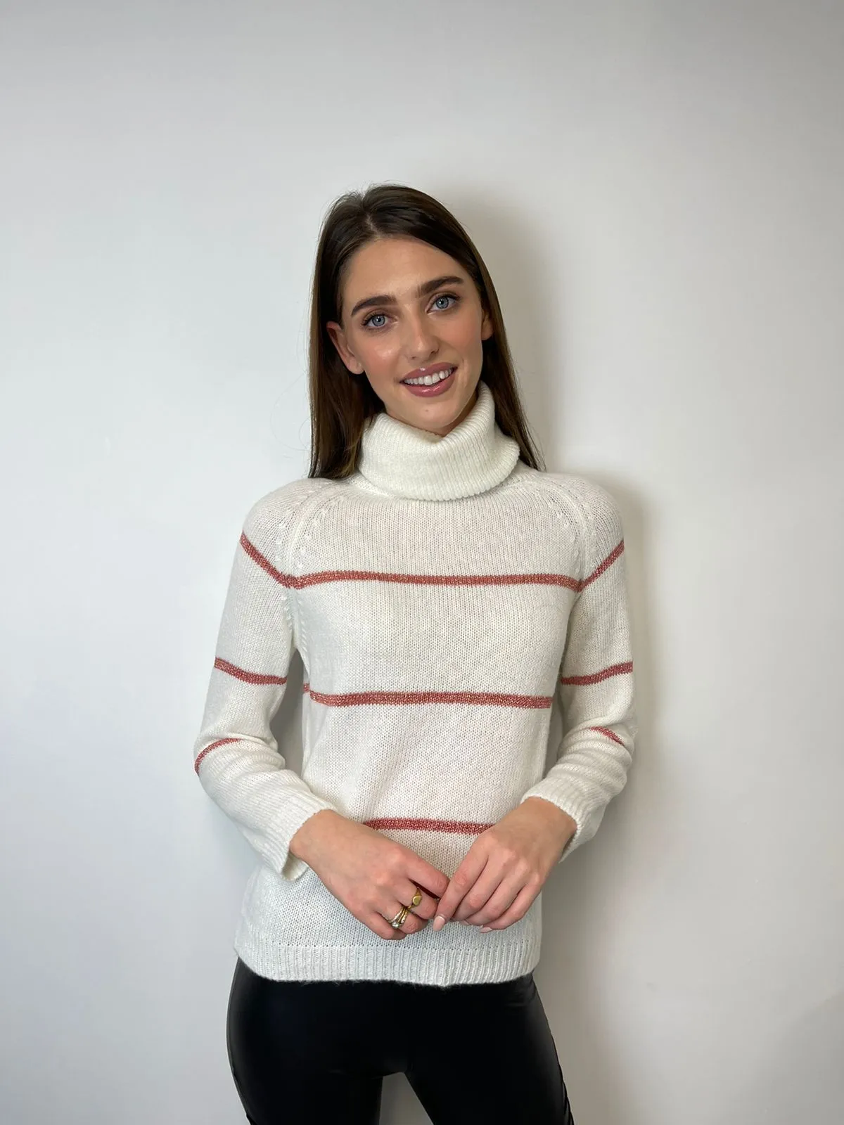 Maggie Roll Neck Jumper (Off White)