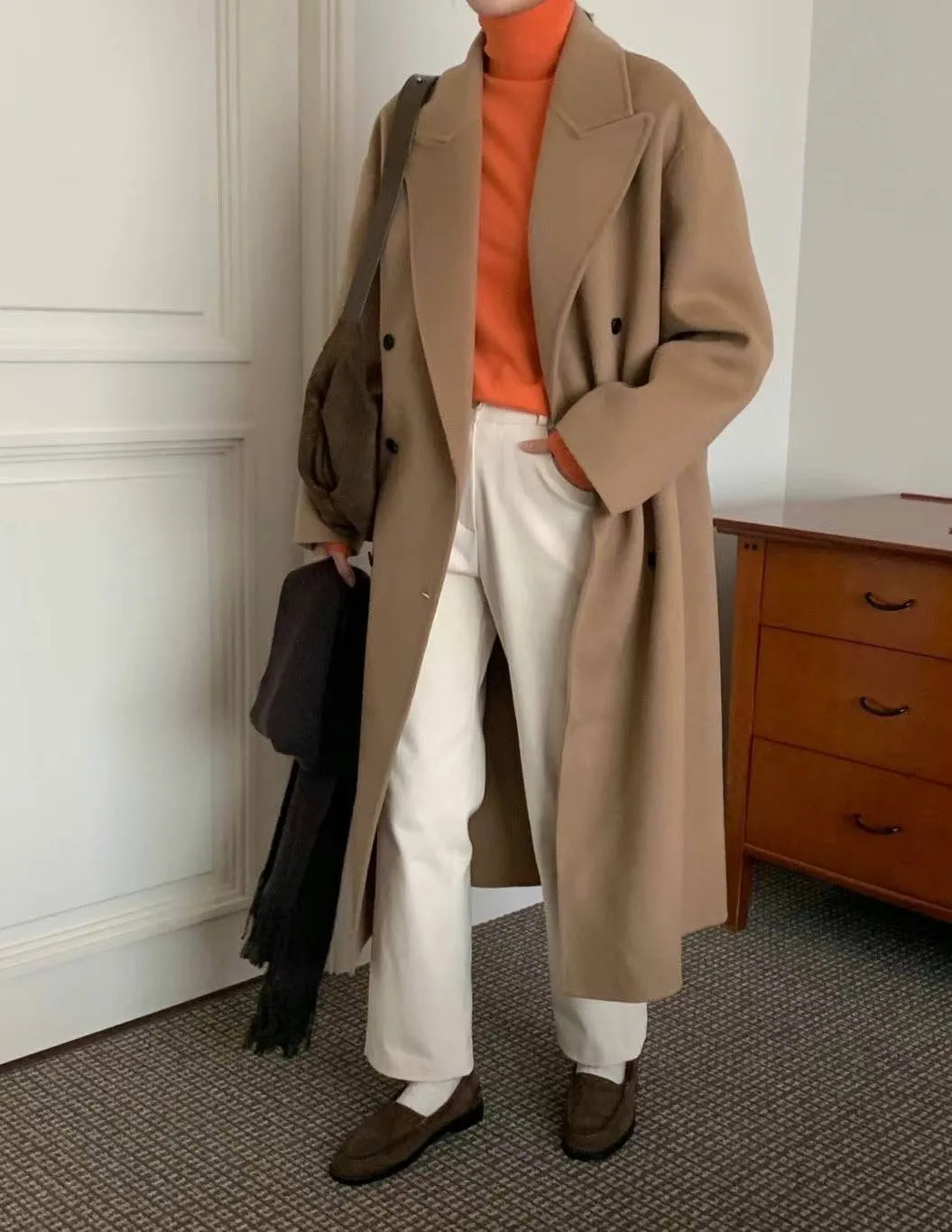 MARGAUX WOOL OVERCOAT CAMEL