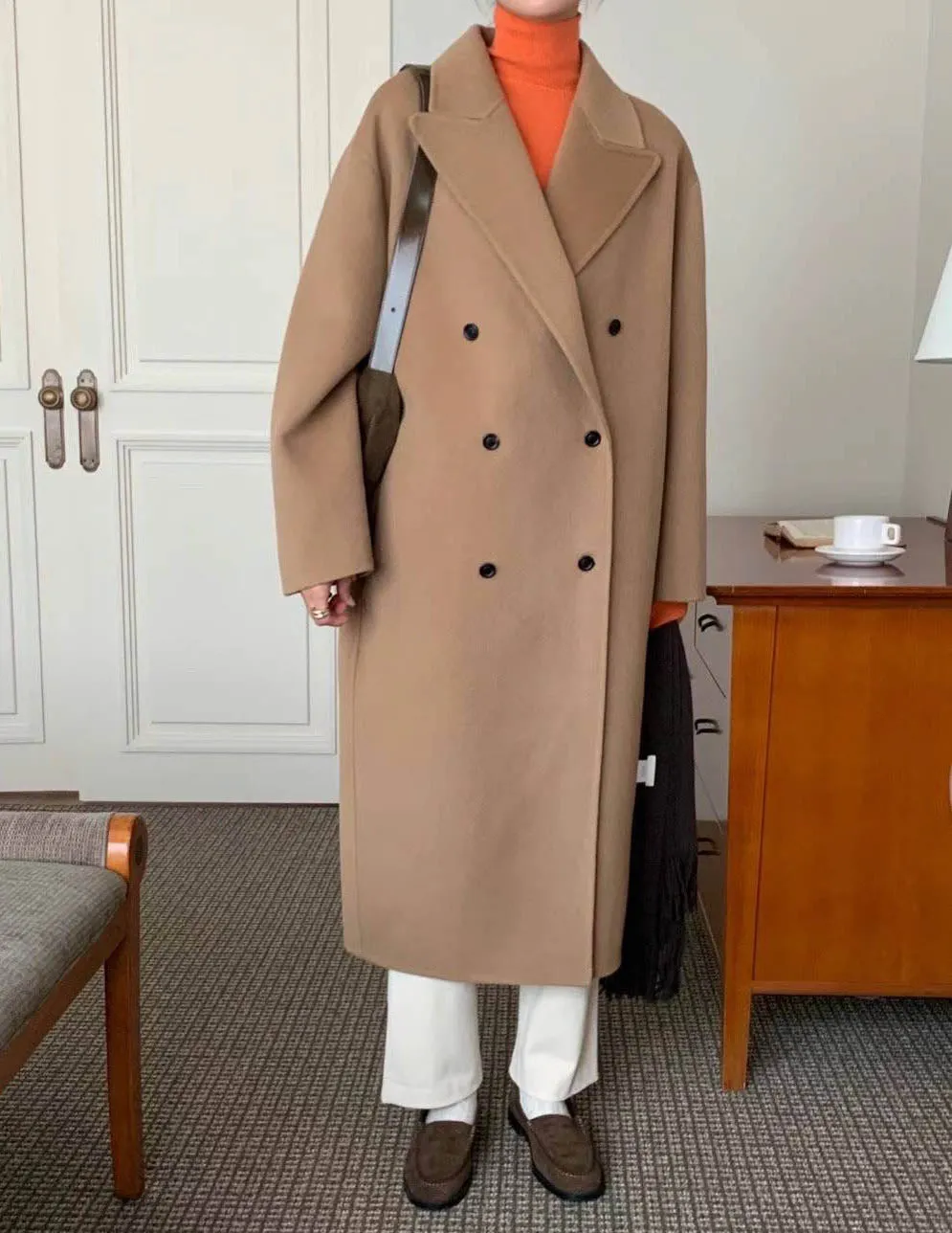 MARGAUX WOOL OVERCOAT CAMEL