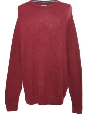 Maroon Chaps Jumper - L