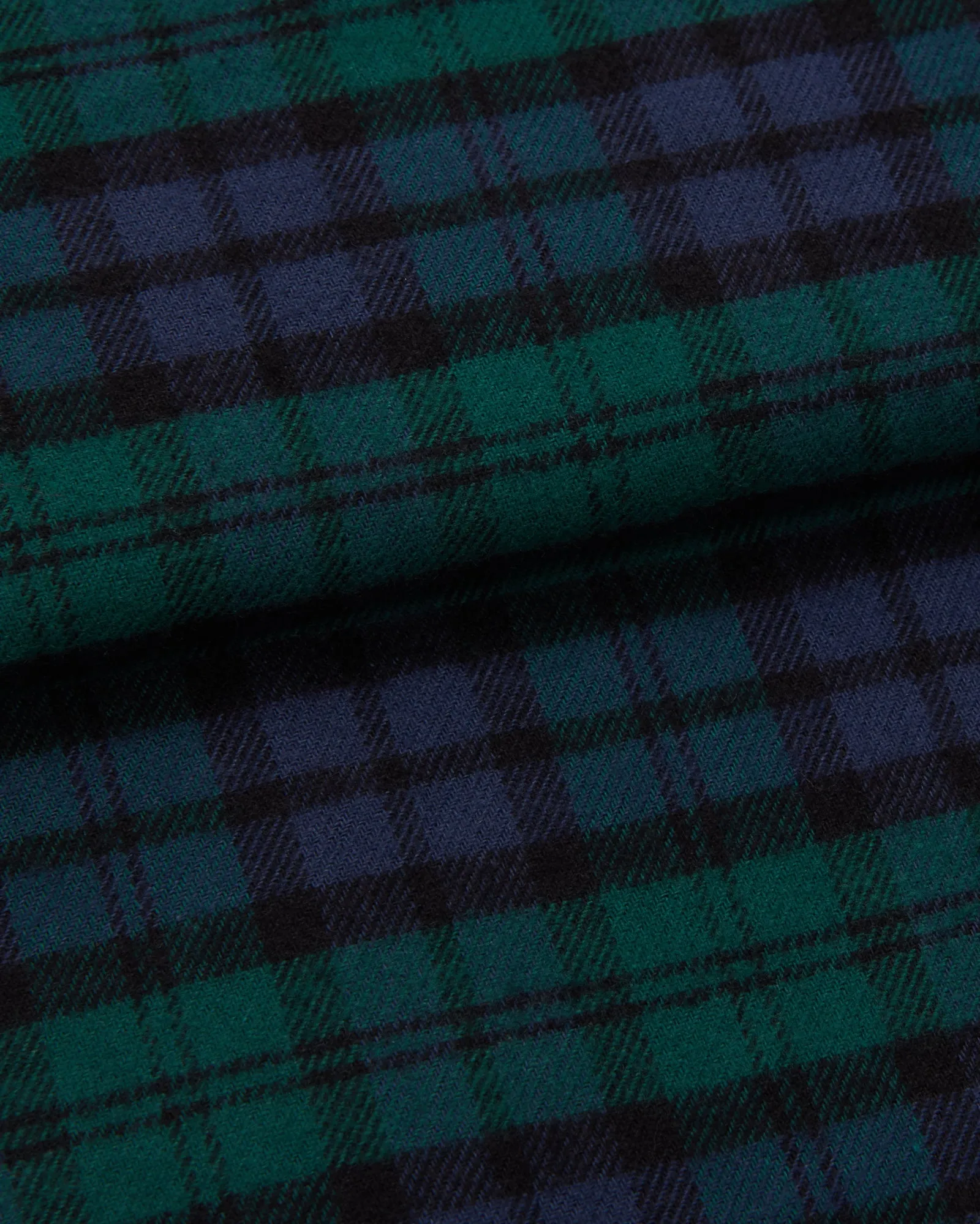 Men's Brushed Cotton Pyjamas - Litton Blackwatch Tartan