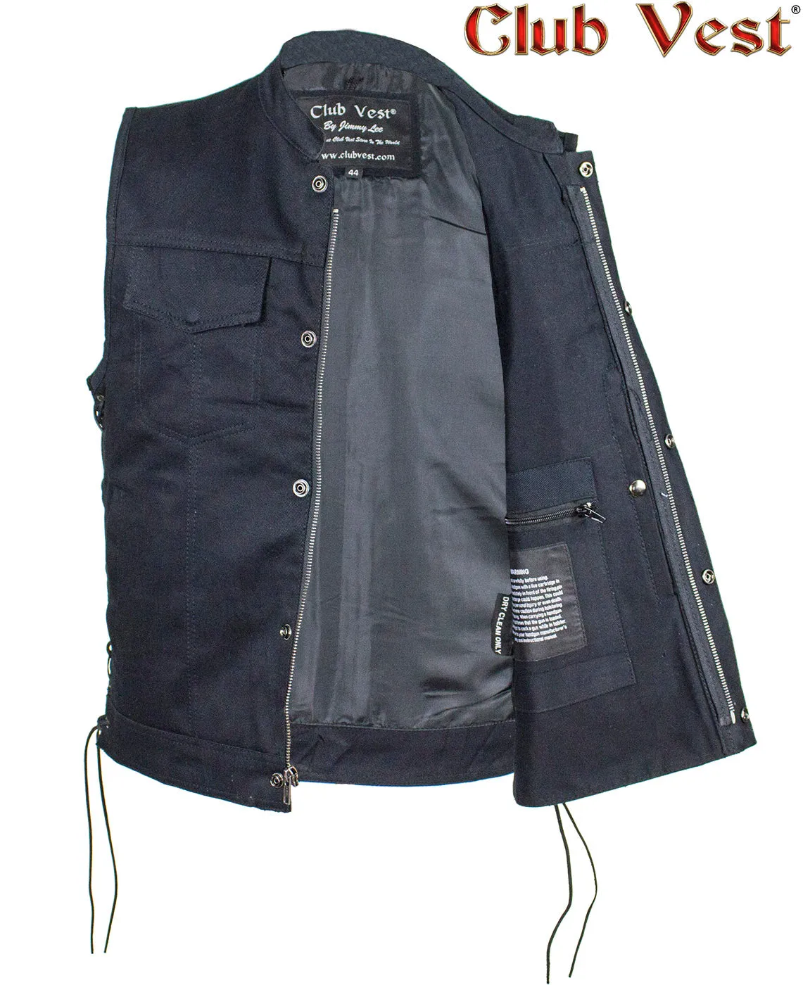 Men's Denim Gun Pocket Vest by Club Vest