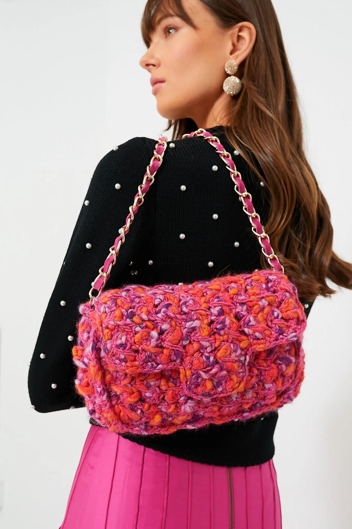 Multi Woven Shoulder Bag