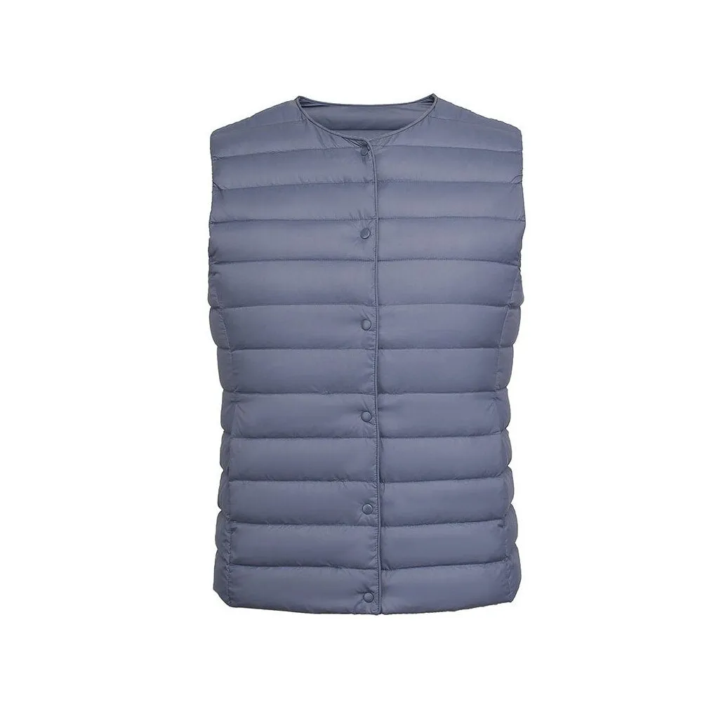 NewBang 90% Matt Fabric Women's Warm Vests Ultra Light Down Vest Women Two Ways Waistcoat Portable Warm Sleeveless Winter Liner