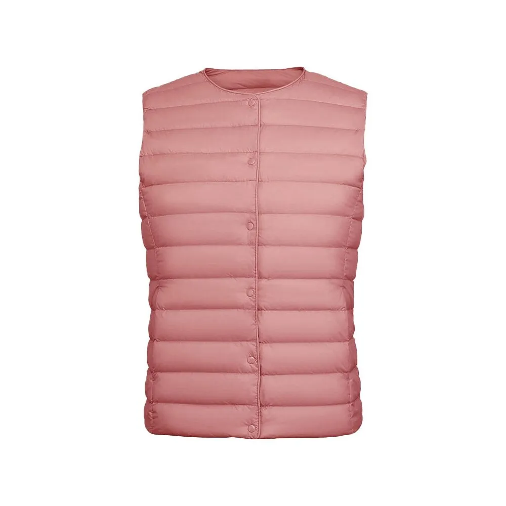 NewBang 90% Matt Fabric Women's Warm Vests Ultra Light Down Vest Women Two Ways Waistcoat Portable Warm Sleeveless Winter Liner