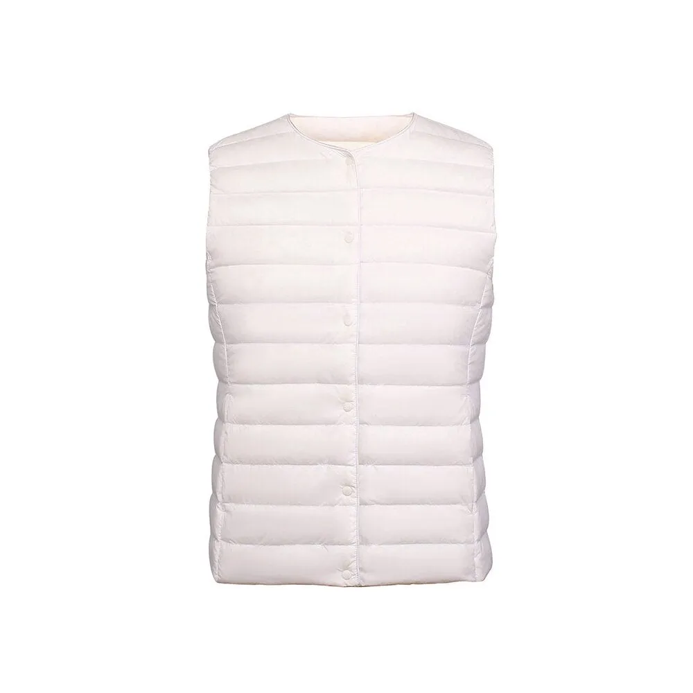 NewBang 90% Matt Fabric Women's Warm Vests Ultra Light Down Vest Women Two Ways Waistcoat Portable Warm Sleeveless Winter Liner