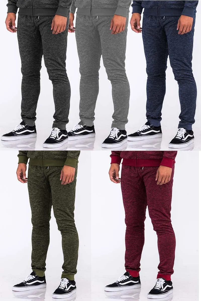 Olive Marbled Light Weight Active Joggers