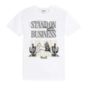 Outrank Stand On Business Tee (White)