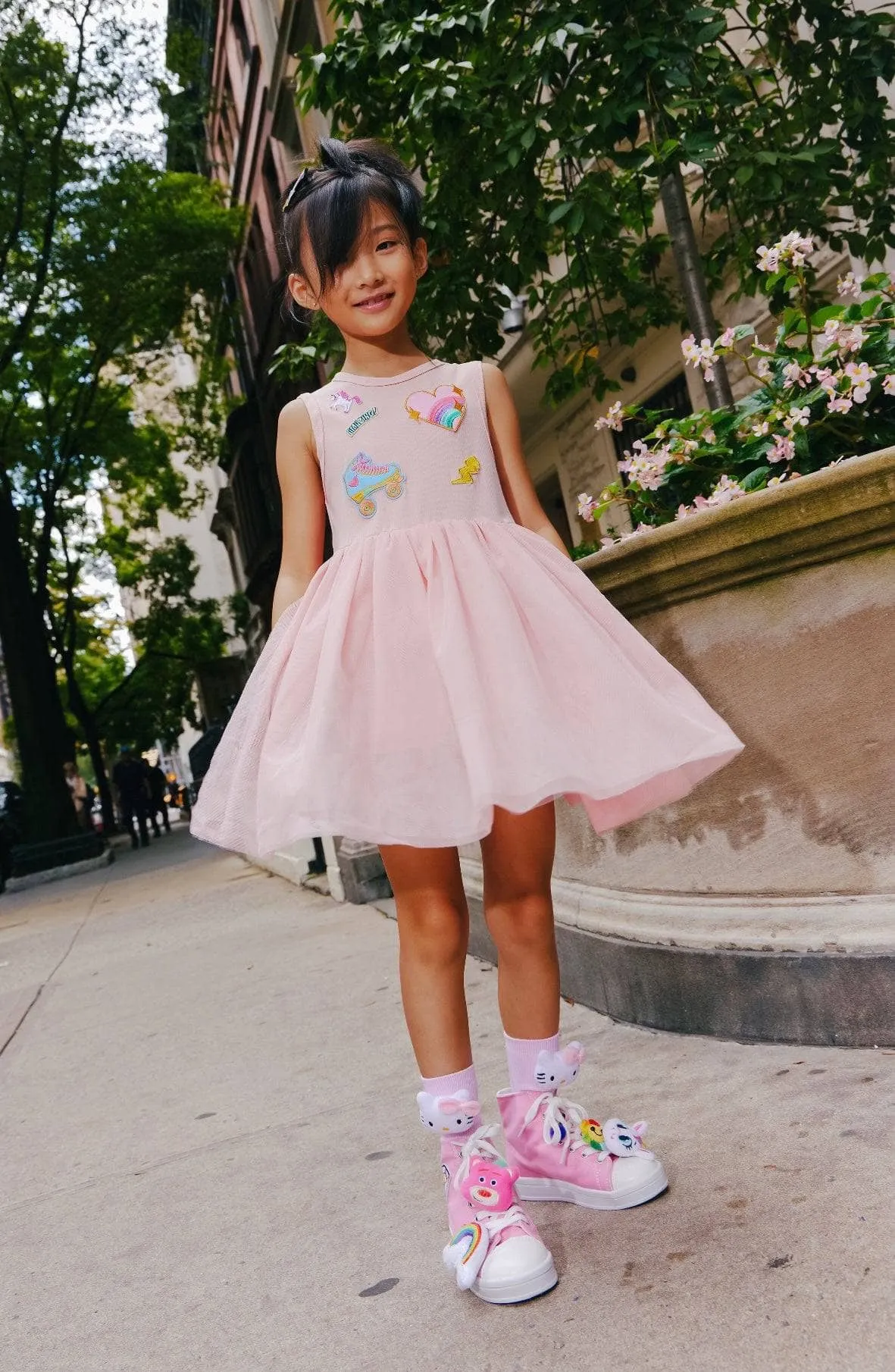 Patched Pink Tutu Dress