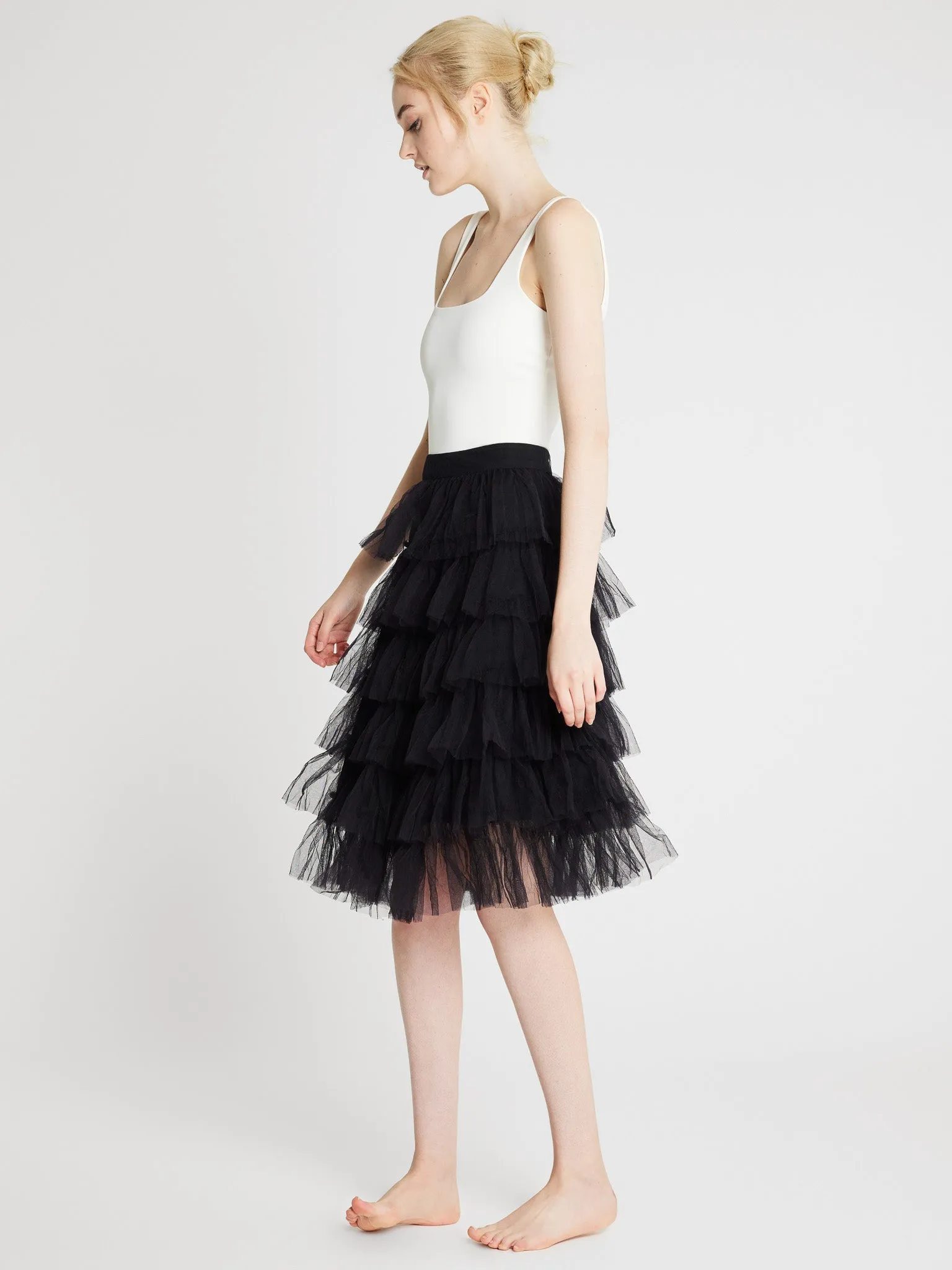 Pavlova Skirt in Black Tulle