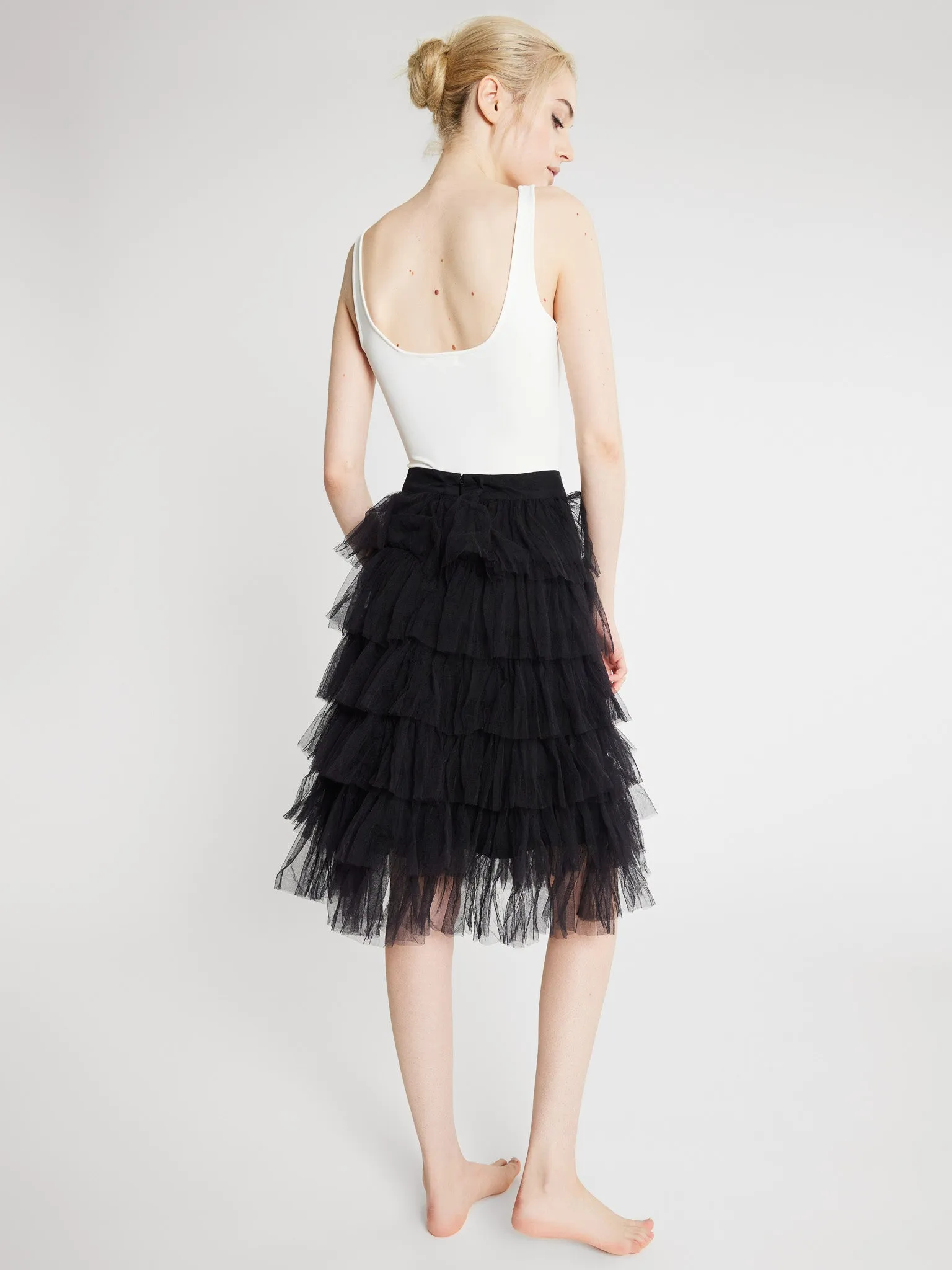 Pavlova Skirt in Black Tulle