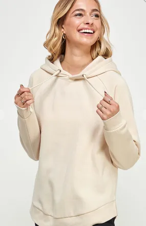 Peaches   Cream Women’s Fleece Hoodie, Beige