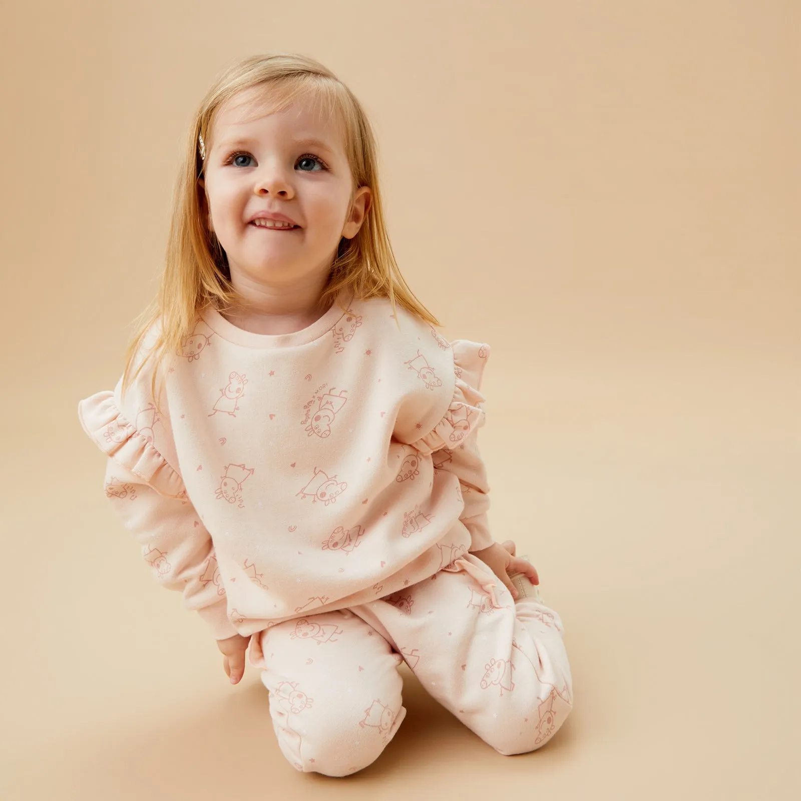 Peppa Pig Frilled Sweater & Joggers Outfit