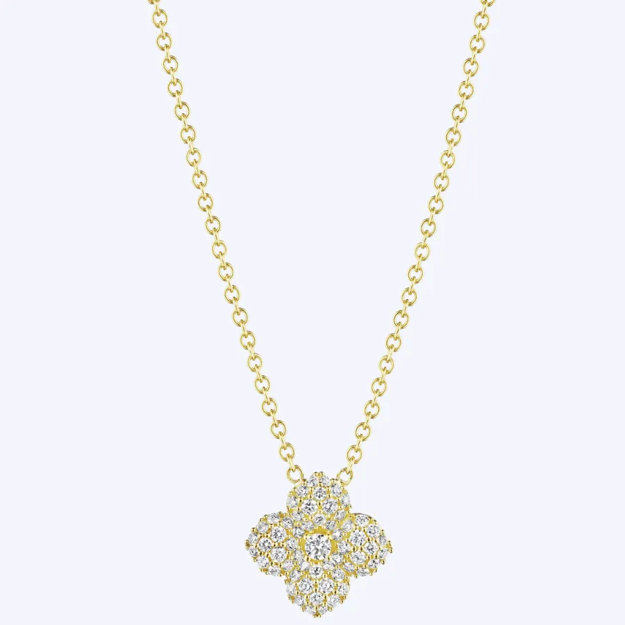 Petite Penny Diamond Flower Necklace