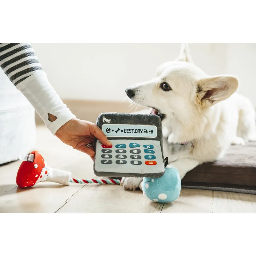 PLAY Back to School Doggie Digits Calculator Plush Dog Toy