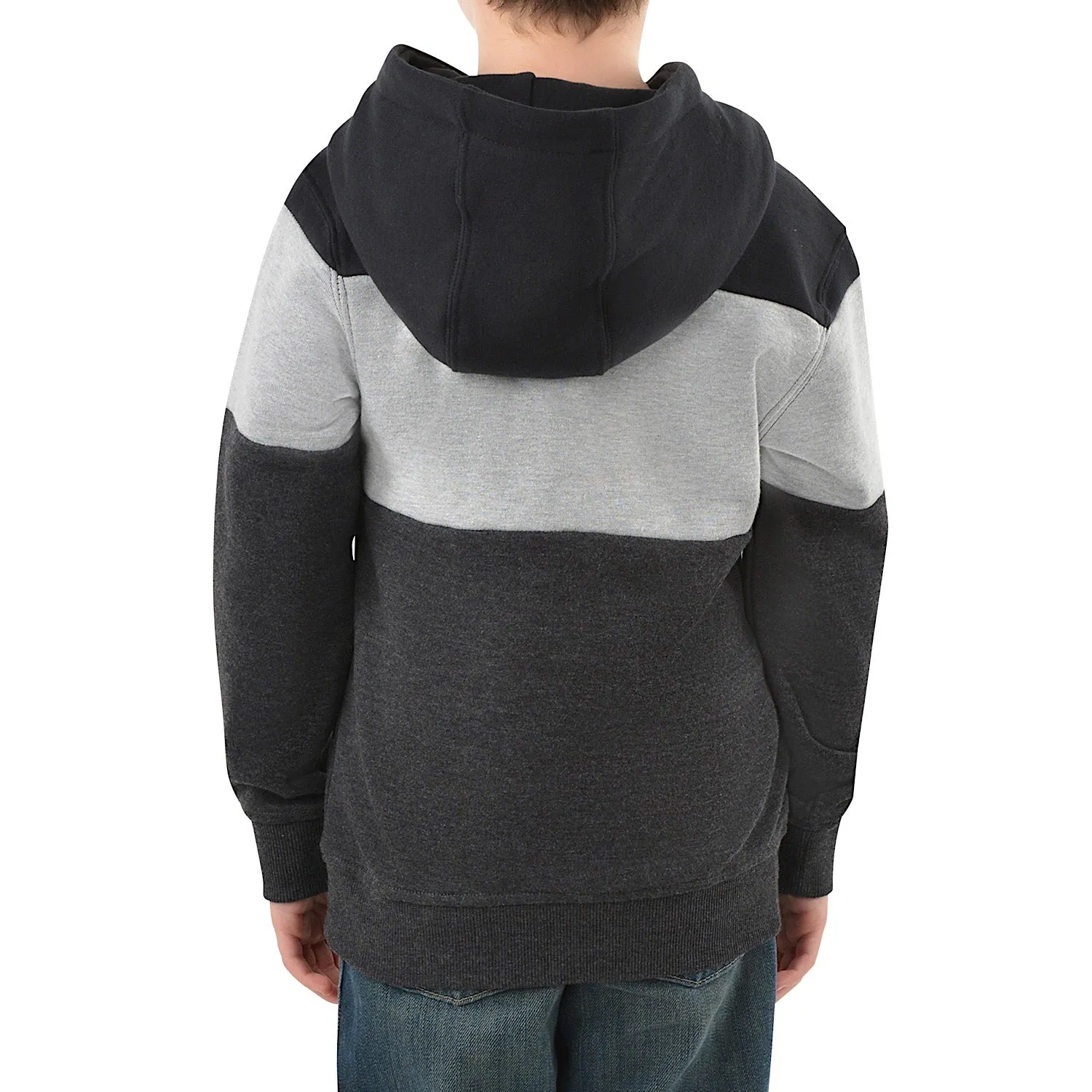 Pure Western Boy's Watson Pullover Hoodie-Black/Charcoal