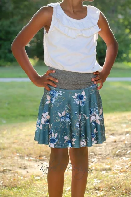 Rally Skirt Youth PDF Sewing Pattern 2-16