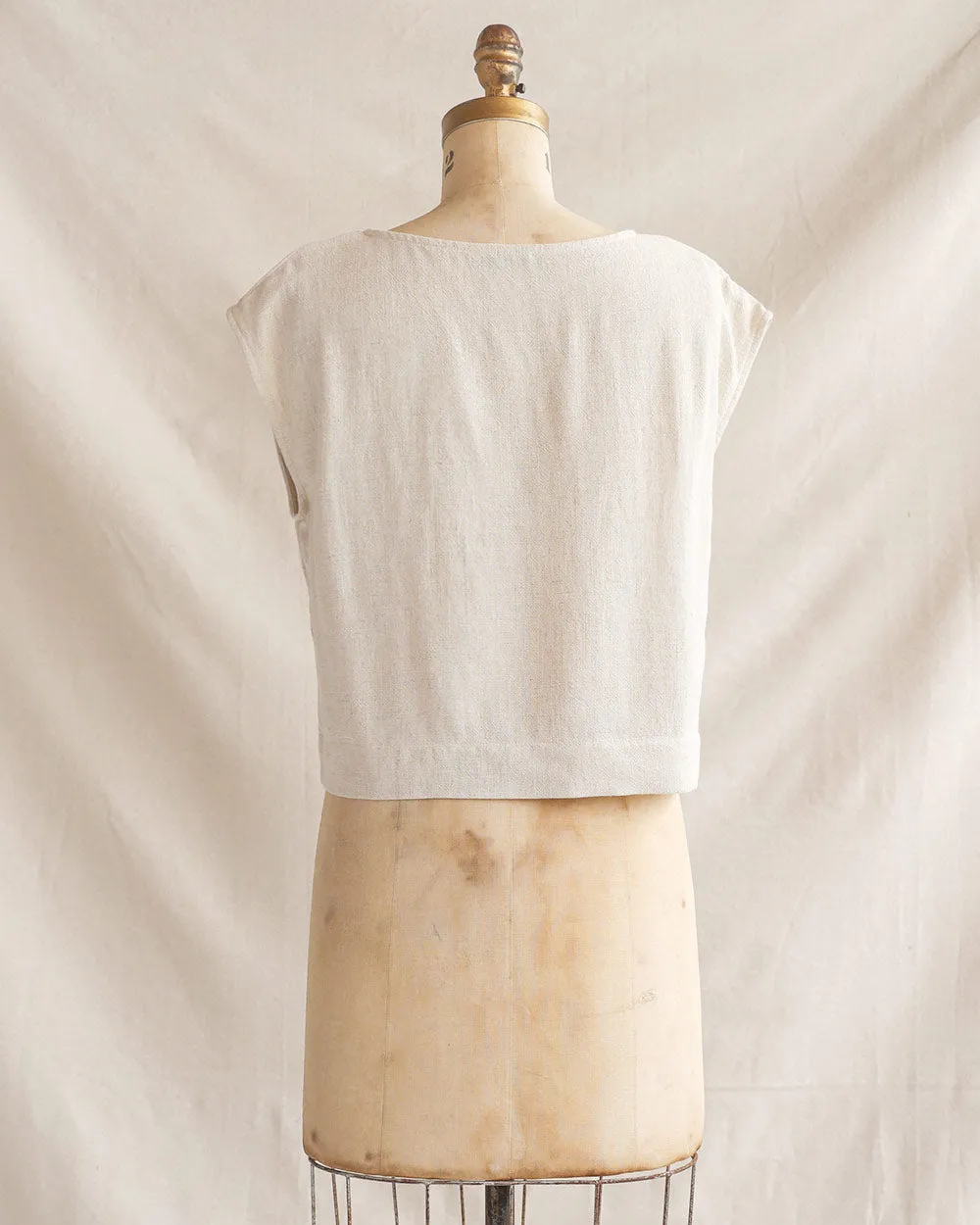 Riley Linen Top - Natural