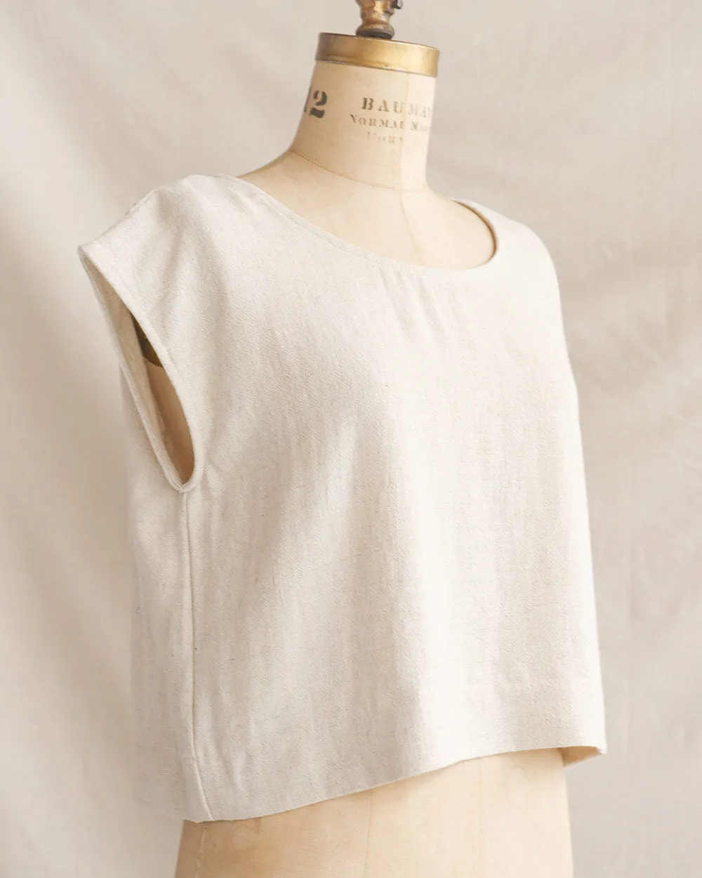 Riley Linen Top - Natural