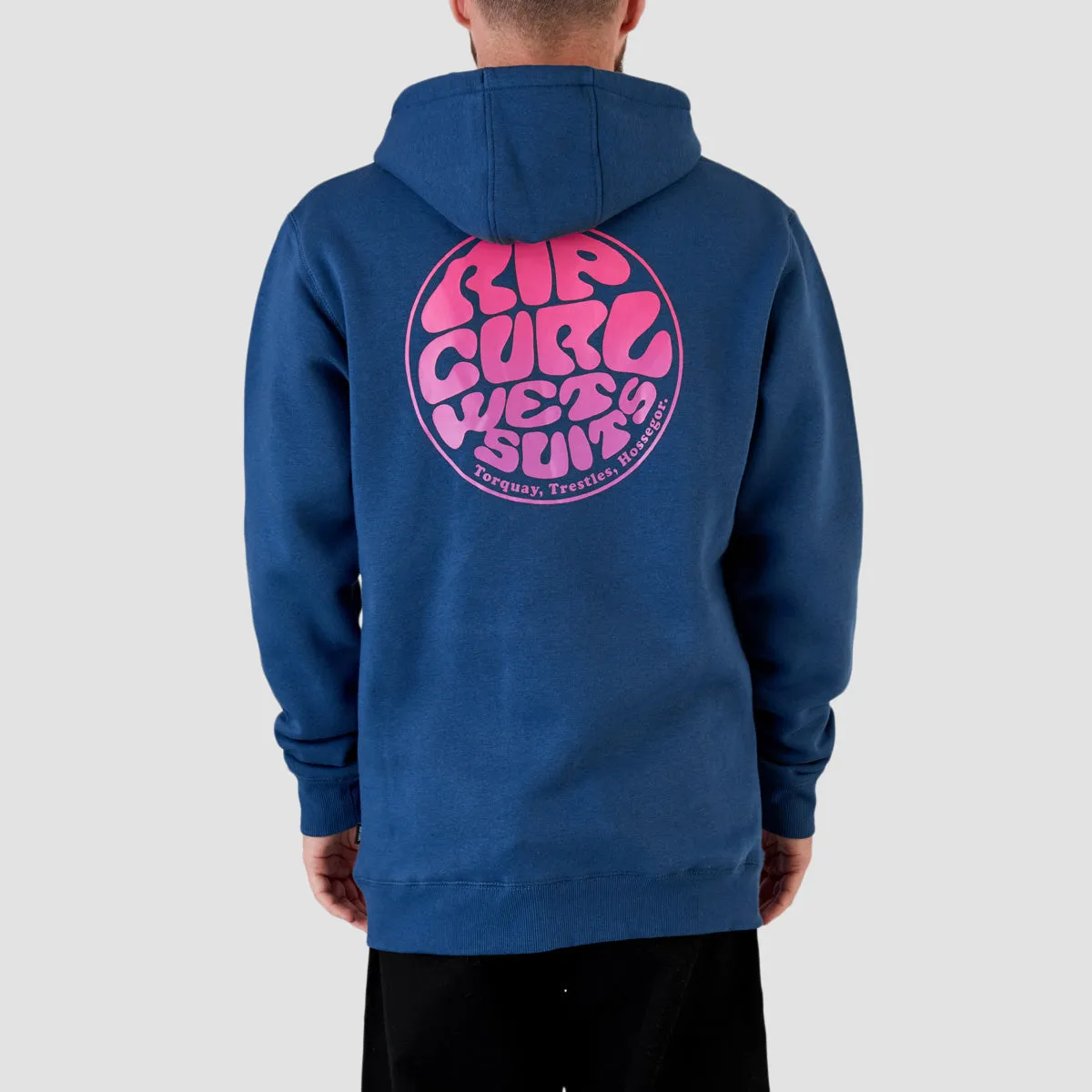 Rip Curl Wetsuit Icon Pullover Hoodie Washed Navy