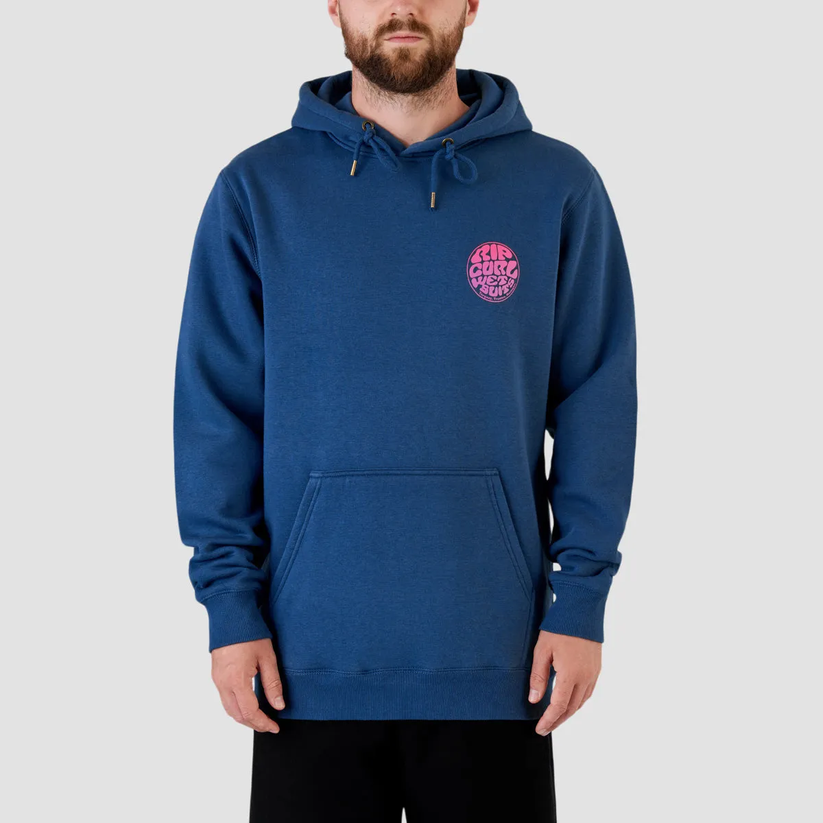 Rip Curl Wetsuit Icon Pullover Hoodie Washed Navy