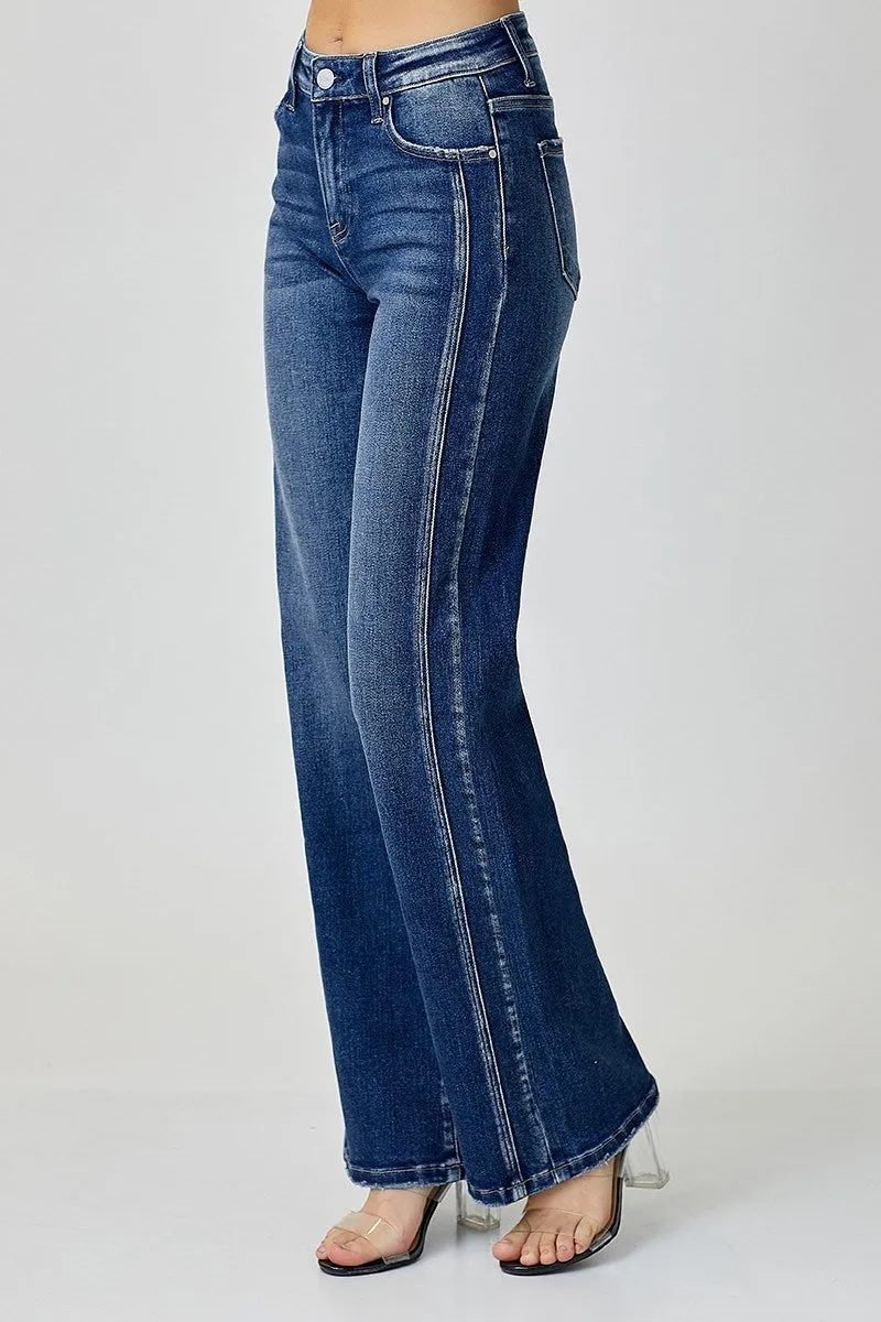 RISEN Mid Rise Straight Denim