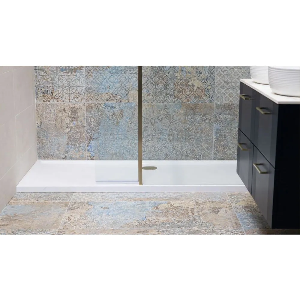 Roman Stone Solid Surface Anti Slip Shower Tray - 760 x 760 x 40mm