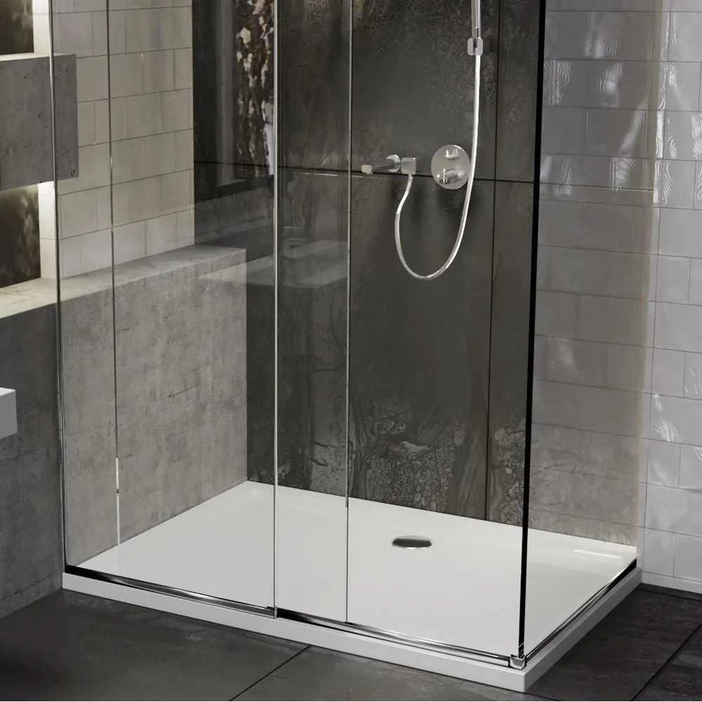 Roman Stone Solid Surface Anti Slip Shower Tray - 760 x 760 x 40mm